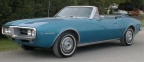 1967 Blue Pontiac Firebird 326 Convertible