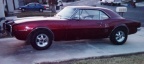 1967 Burgundy Pontiac Firebird 350 Coupe