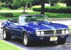 1967 Custom Blue Pontiac Firebird 400 Convertible
