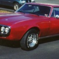 1967 Electrostatic Red Pontiac Firebird Modified Coupe