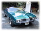 1967 Turquoise Pontiac Firebird 400 Convertible