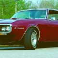 1968 Factory Custom Dark Red Pontiac Firebird 400 Coupe