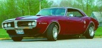 1968 Factory Custom Dark Red Pontiac Firebird 400 Coupe