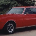 1968 GM Bright Red Pontiac Firebird 350 Coupe