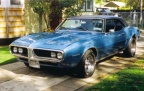 1968 Ice Blue Pontiac Firebird 350 Coupe