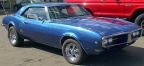 1968 Metallic Blue Pontiac Firebird 350 Coupe