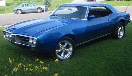 1968 Blue Pontiac Firebird 350 Coupe