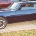 1968 Blue Pontiac Firebird 350 H O Coupe