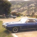 1969 Blue Pontiac Firebird 350 H O Coupe