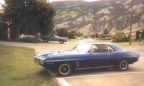 1969 Blue Pontiac Firebird 350 H O Coupe