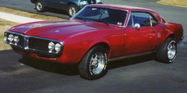1967 Electrostatic Red Pontiac Firebird Modified Coupe