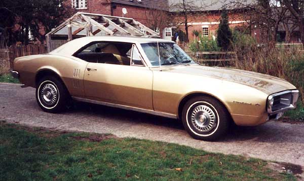 1967 signet gold Pontiac Firebird 326 Coupe