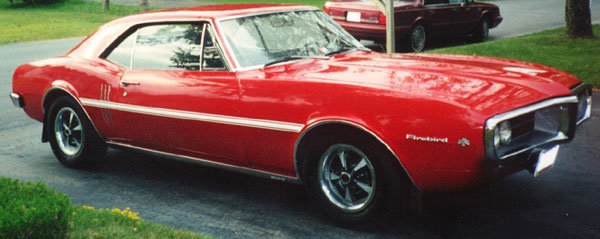 1967 Regimental Red Pontiac Firebird OHC 6 Sprint Coupe