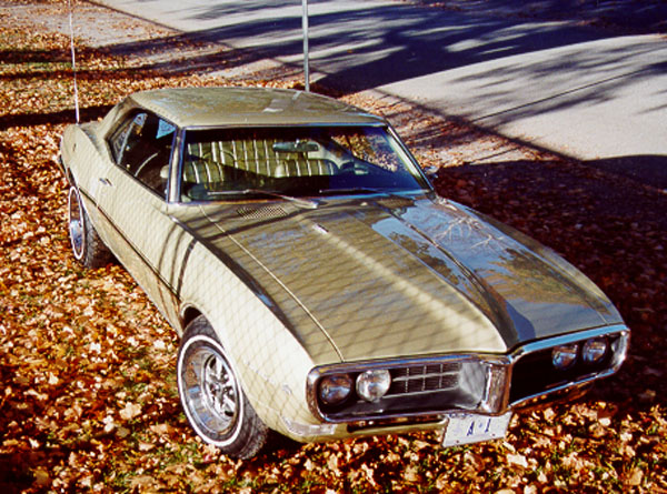 1968 Gold Pontiac Firebird 350 Coupe