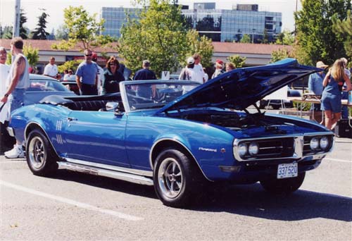 1968 Intense Blue Pontiac Firebird 400 Convertible