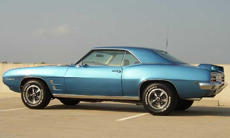 1969 Bahama Blue Pontiac Firebird 350 Coupe