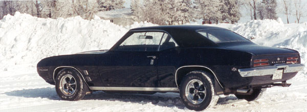 1969 Black Pontiac Firebird 350 Coupe 3